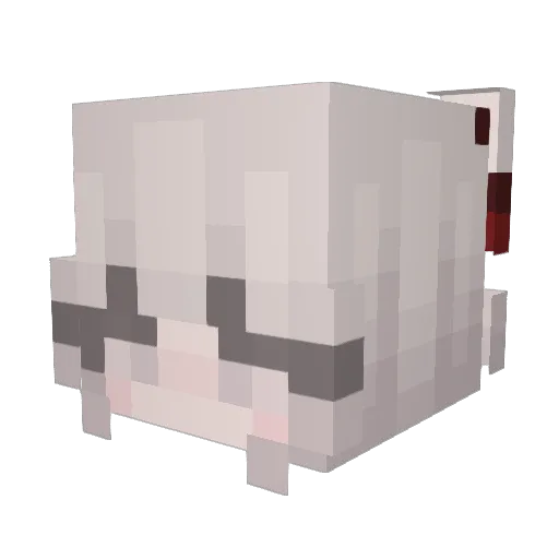 A4zxM99L Minecraft avatar head, 3D render