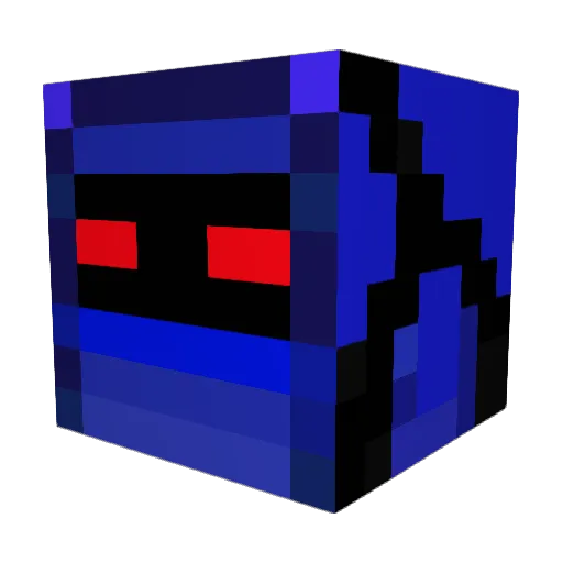 A50004 Minecraft avatar head, 3D render