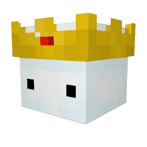 A50k Minecraft avatar head, 3D render
