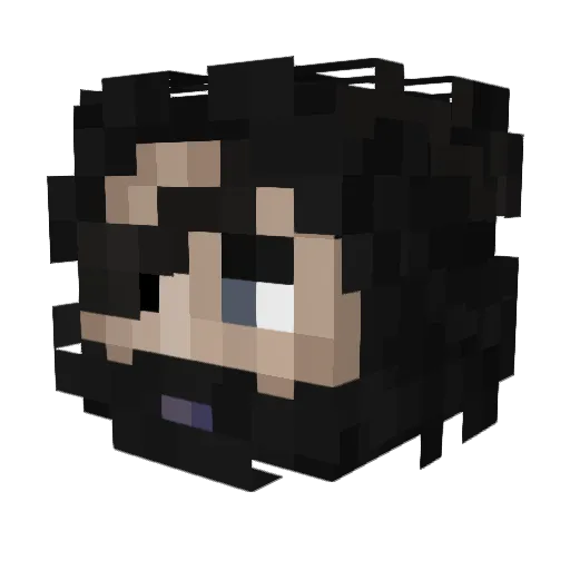 A5412 Minecraft avatar head, 3D render