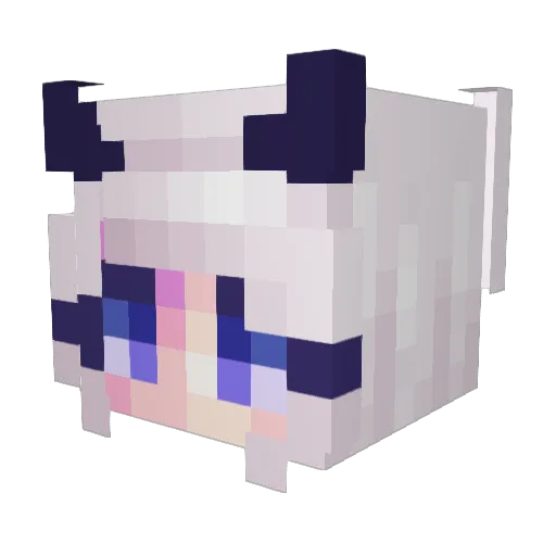 A5Mimi Minecraft avatar head, 3D render