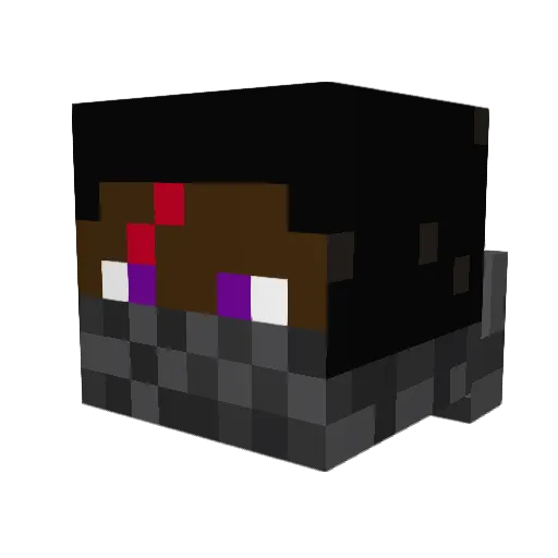 A5kos Minecraft avatar head, 3D render