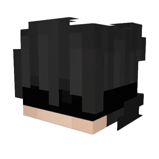 A70m1k Minecraft avatar head, 3D render