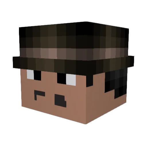 A7Arx Minecraft avatar head, 3D render
