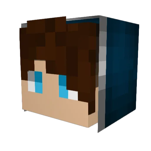 A7MAD_JOR Minecraft avatar head, 3D render