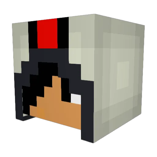 A7OMIC_SNIPER Minecraft avatar head, 3D render