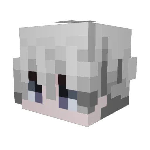 A7_5 Minecraft avatar head, 3D render