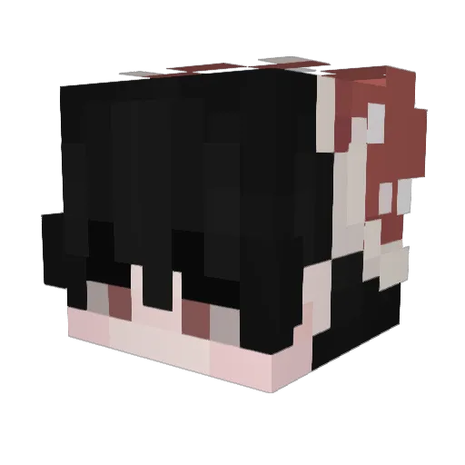 A7_YT Minecraft avatar head, 3D render