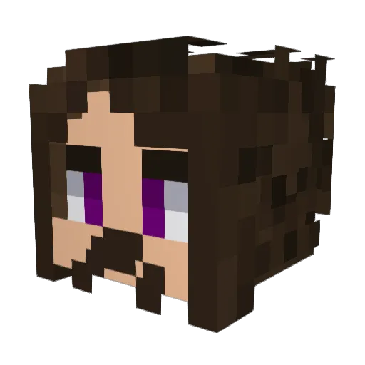 A7imuth Minecraft avatar head, 3D render