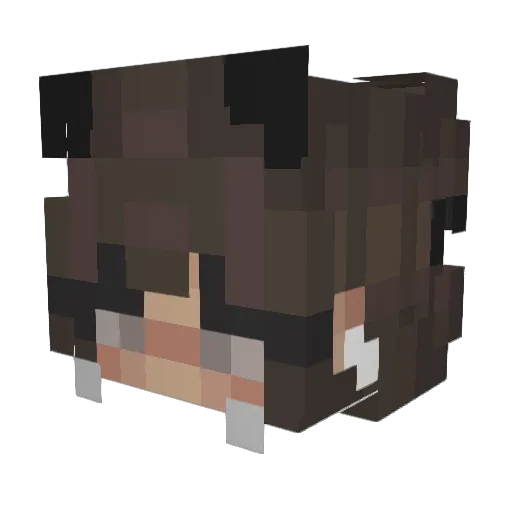 A7madY Minecraft avatar head, 3D render