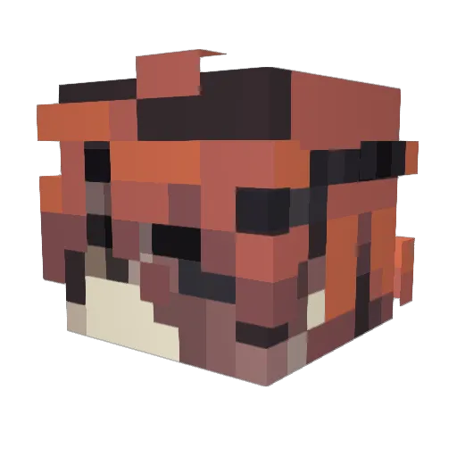 A7mmd Minecraft avatar head, 3D render