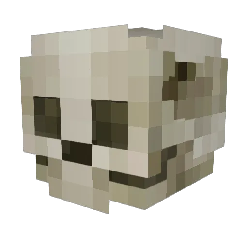 A7oll0 Minecraft avatar head, 3D render