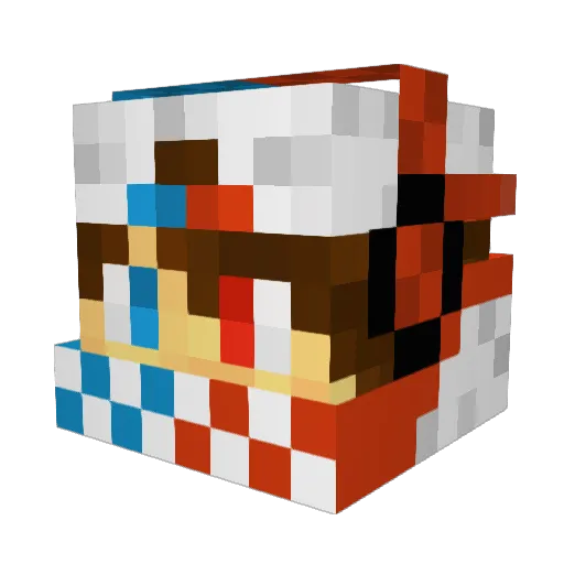 A7s0K Minecraft avatar head, 3D render