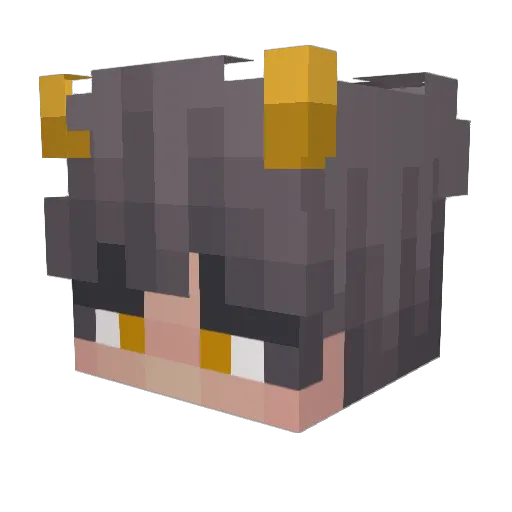 A809 Minecraft avatar head, 3D render