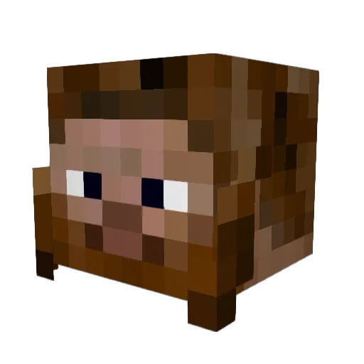 A8862 Minecraft avatar head, 3D render