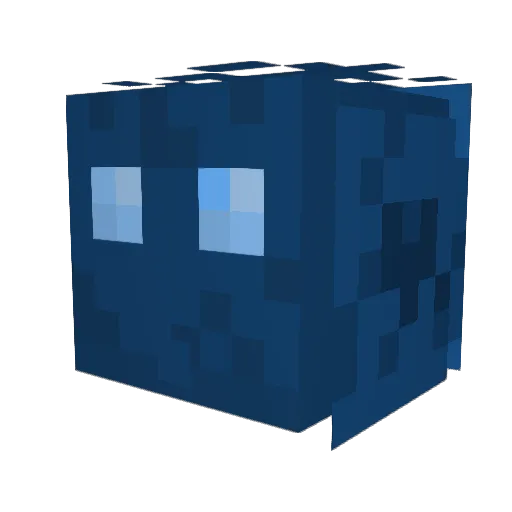 A89312 Minecraft avatar head, 3D render