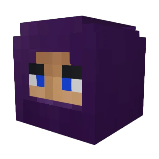 A97J Minecraft avatar head, 3D render