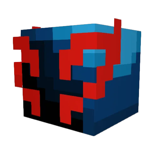 AA1phaa Minecraft avatar head, 3D render