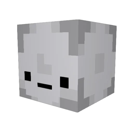 AA3310 Minecraft avatar head, 3D render