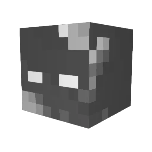AA99_99 Minecraft avatar head, 3D render