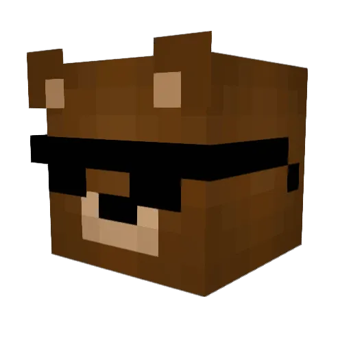 AAA1155 Minecraft avatar head, 3D render
