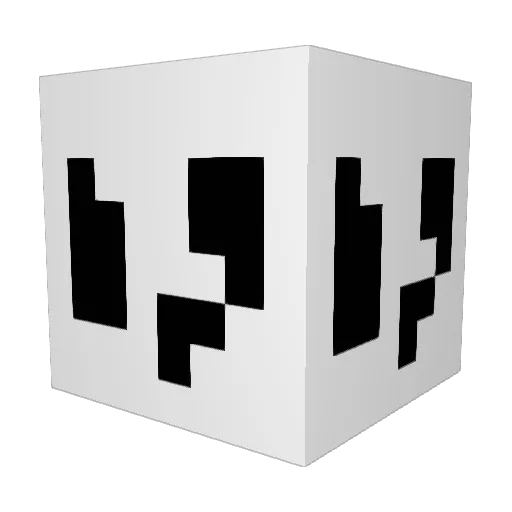 AAA786786 Minecraft avatar head, 3D render