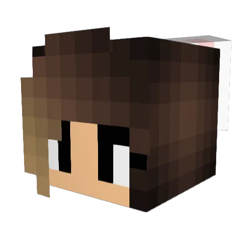 AAAGuy Minecraft avatar head, 3D render