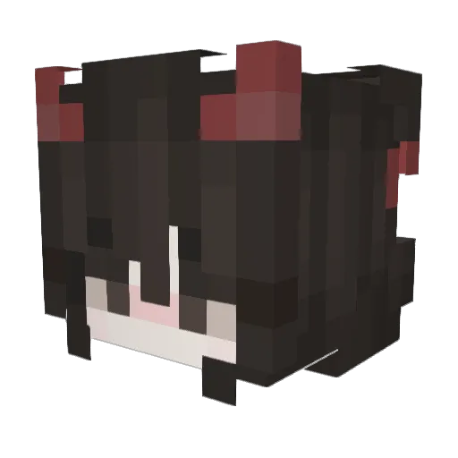 AAAKKO Minecraft avatar head, 3D render
