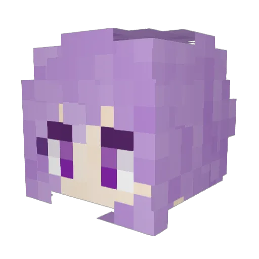 AAA_ming_ Minecraft avatar head, 3D render