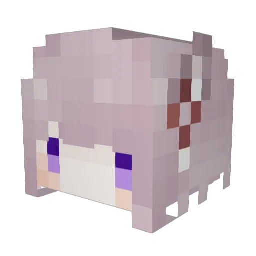 AAAhoy Minecraft avatar head, 3D render