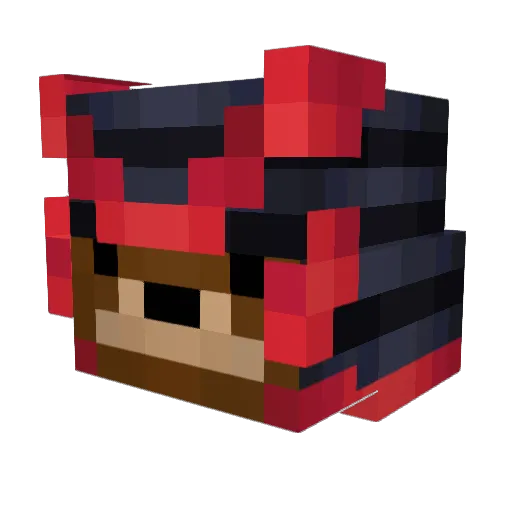 AAAkongEX Minecraft avatar head, 3D render