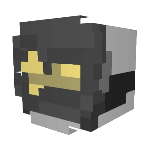 AAHWENGINEER Minecraft avatar head, 3D render