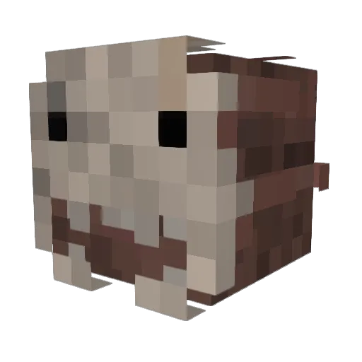 AAH_ Minecraft avatar head, 3D render