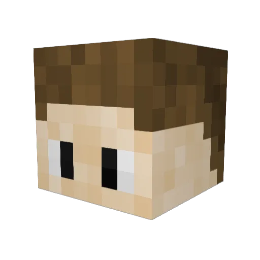 AAHvSHRuCBuvSzF Minecraft avatar head, 3D render