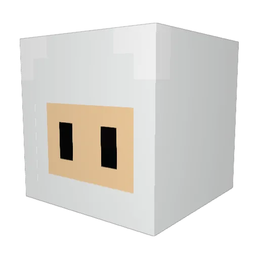 AANTIGRAVITY Minecraft avatar head, 3D render