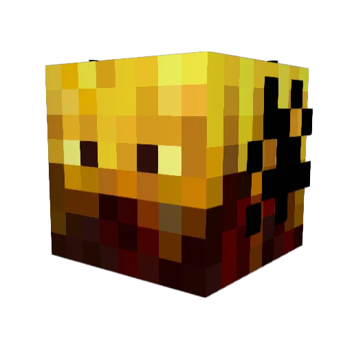 AANTyt Minecraft avatar head, 3D render