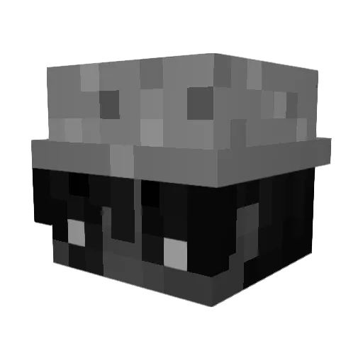 AANVIL Minecraft avatar head, 3D render