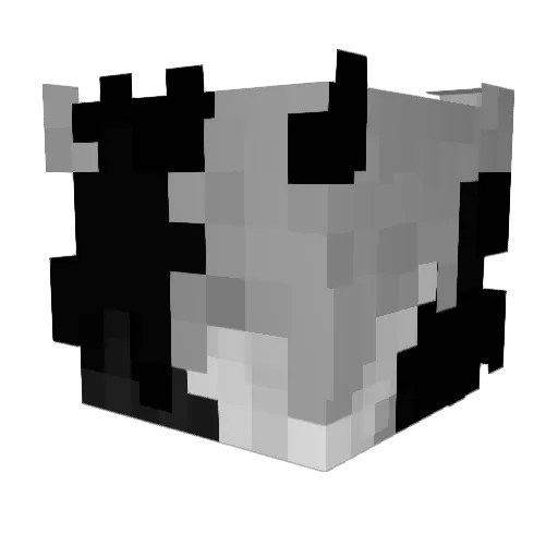 AAT974 Minecraft avatar head, 3D render