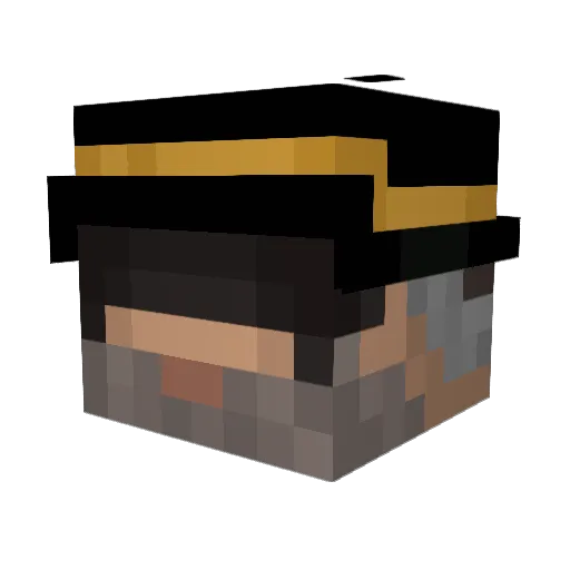 AAT_2002 Minecraft avatar head, 3D render