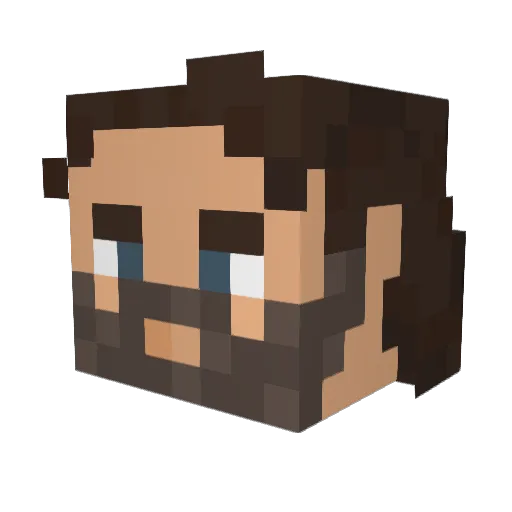 AA_DOOM86 Minecraft avatar head, 3D render