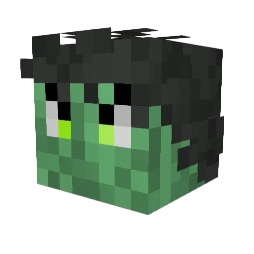 AAasgaard Minecraft avatar head, 3D render