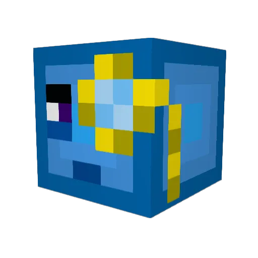AAbuecT Minecraft avatar head, 3D render