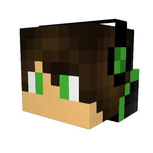 AAfitzy88 Minecraft avatar head, 3D render