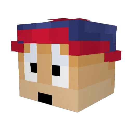 AArkani Minecraft avatar head, 3D render