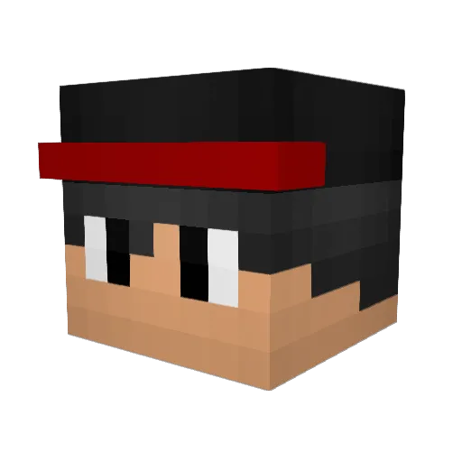 AArthur Minecraft avatar head, 3D render