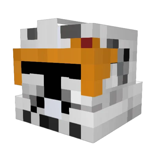 AAzzut Minecraft avatar head, 3D render