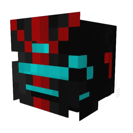 AB1824 Minecraft avatar head, 3D render