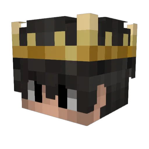 ABAESHEN Minecraft avatar head, 3D render