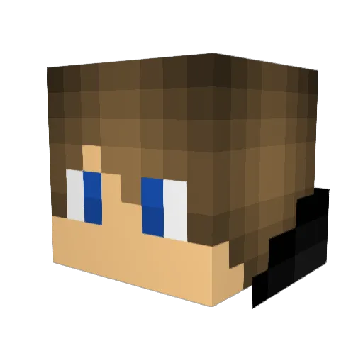 ABBERANTzero Minecraft avatar head, 3D render