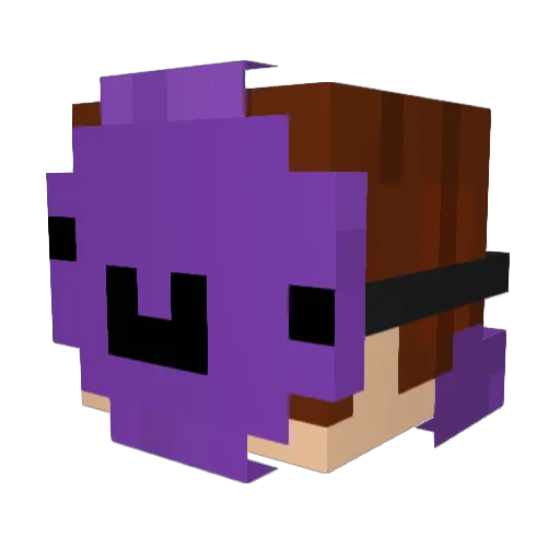 ABCDEEEEEEEEEE Minecraft avatar head, 3D render